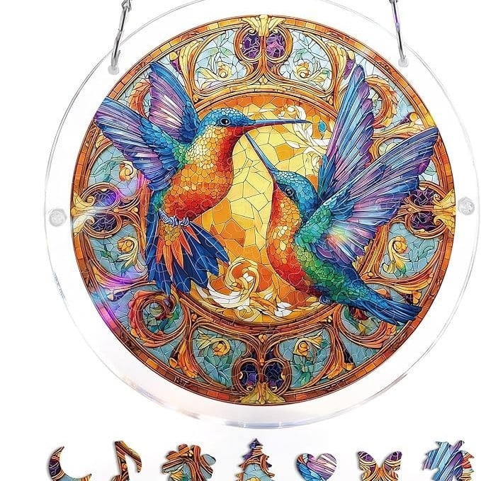 🔥LAST DAY 49% OFF ☀️ 🧩Acrylic 80 Pcs Puzzle✨Suncatcher Hanging Ornament