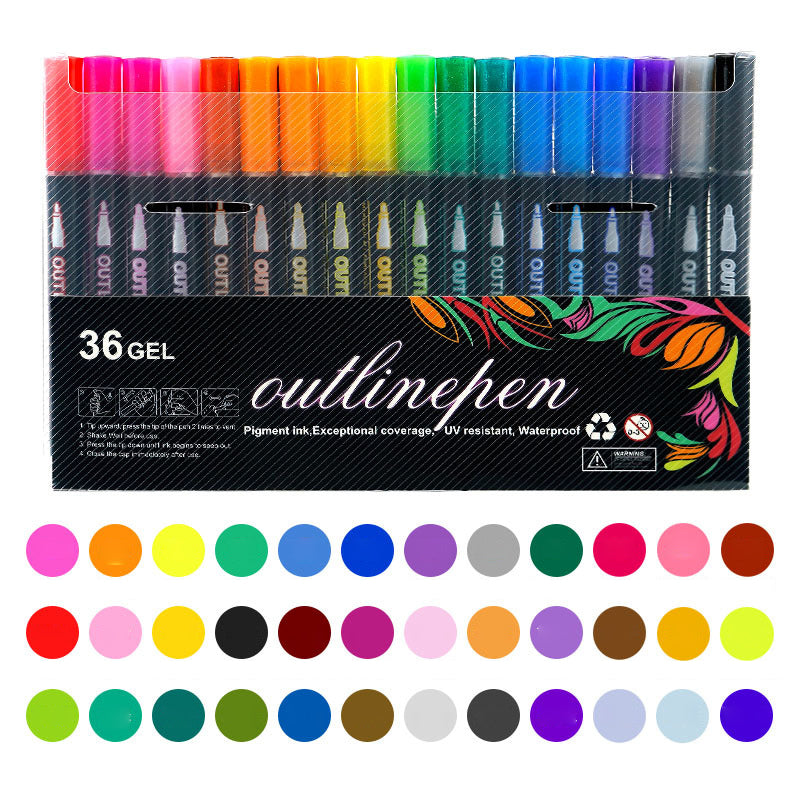 🎅Christmas Gift idea £6.99!!⚡50K+ SOLD!🎁Coloring Lightstick Graffiti Highlighter Pens