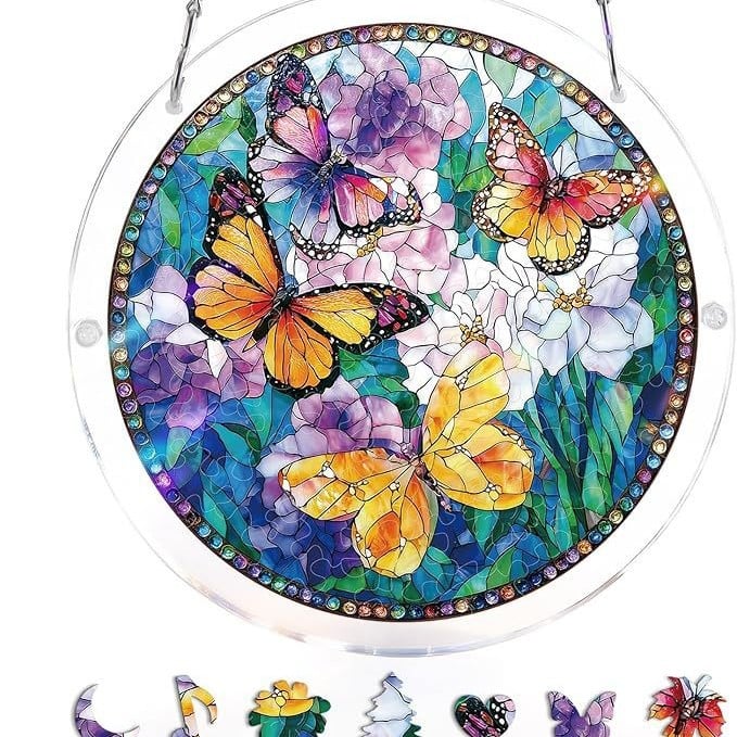 🔥LAST DAY 49% OFF ☀️ 🧩Acrylic 80 Pcs Puzzle✨Suncatcher Hanging Ornament