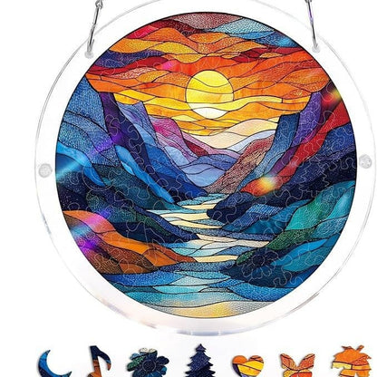 🔥LAST DAY 49% OFF ☀️ 🧩Acrylic 80 Pcs Puzzle✨Suncatcher Hanging Ornament
