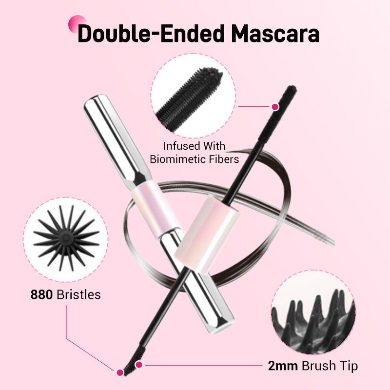 🥳2026 HOT SALE🥳💞50K+ SOLD! Double-Ended Waterproof Volumizing Mascara