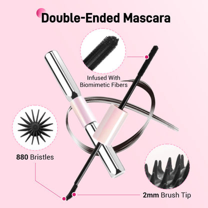 🥳2026 HOT SALE🥳💞50K+ SOLD! Double-Ended Waterproof Volumizing Mascara