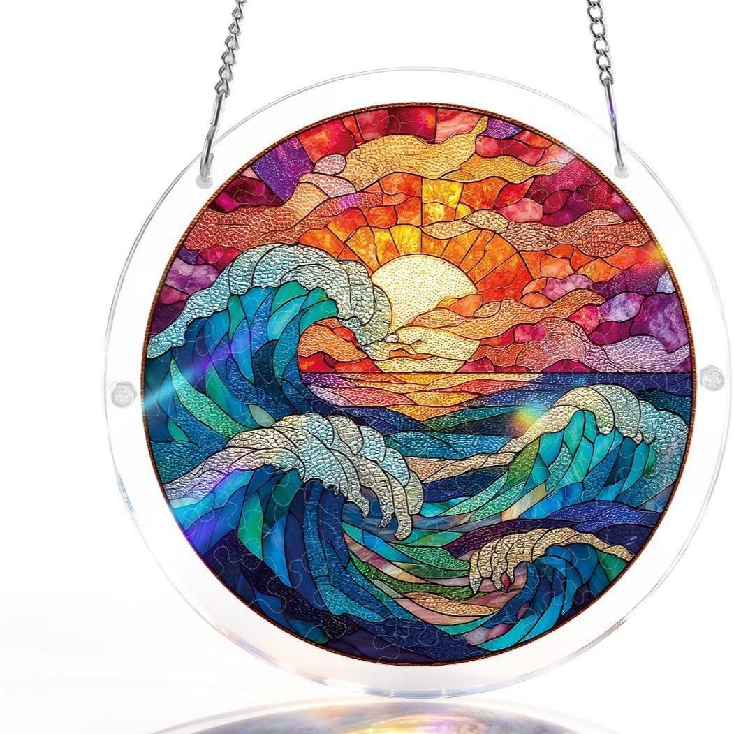 🔥LAST DAY 49% OFF ☀️ 🧩Acrylic 80 Pcs Puzzle✨Suncatcher Hanging Ornament