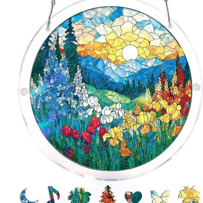 🔥LAST DAY 49% OFF ☀️ 🧩Acrylic 80 Pcs Puzzle✨Suncatcher Hanging Ornament