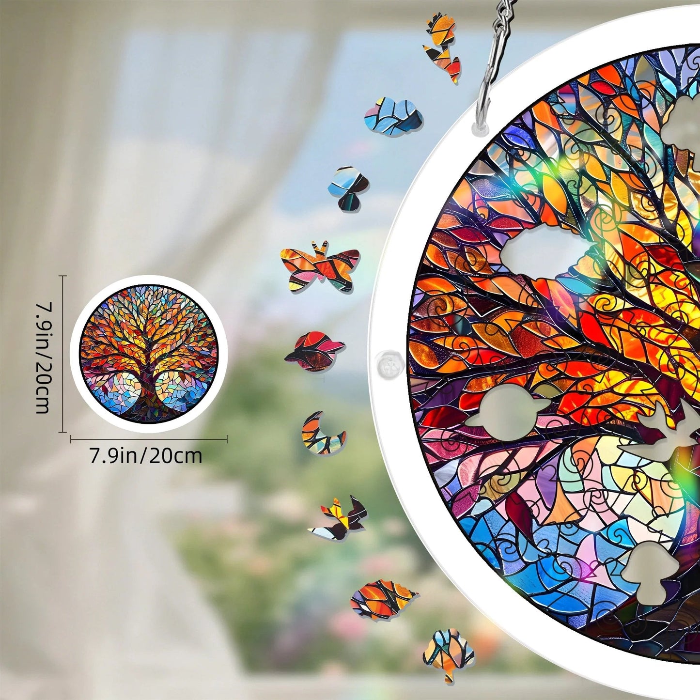 🔥LAST DAY 49% OFF ☀️ 🧩Acrylic 80 Pcs Puzzle✨Suncatcher Hanging Ornament