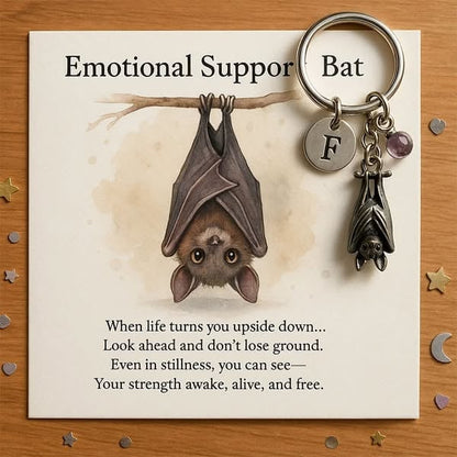 ❤️Buy 1 Get 1 Free🎁🦇Emotional Support Bat Inspirational Keychain