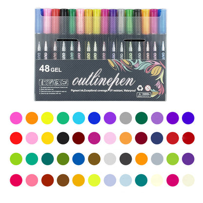 🎅Christmas Gift idea £6.99!!⚡50K+ SOLD!🎁Coloring Lightstick Graffiti Highlighter Pens