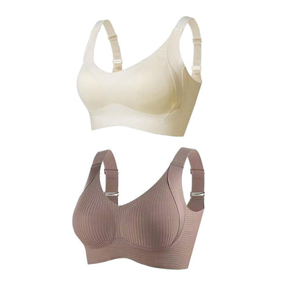 🎁2026 New Arrivals 50% OFF💥Women's Ribbed Push Up Adjustable Wireless Bra🌸