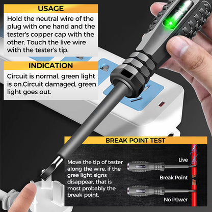 💥Hot Sale-50%OFF💥2-in-1  High Torque Strong Magnetic Screwdriver Electricity Detector