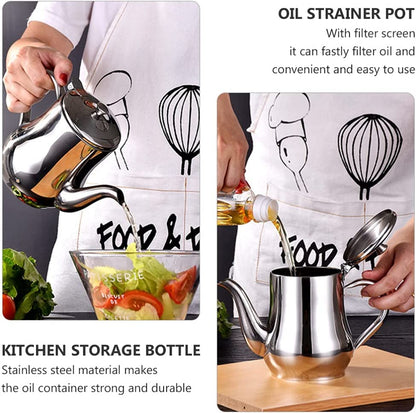 🔥Limited-time promotion 🔥Stainless Steel Oil Filter Pot
