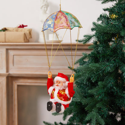 🔥 Start preparing now-Up to 50% OFF 🎅🏻🎄Electric Chimney Climbing Santa Claus Musical Toys