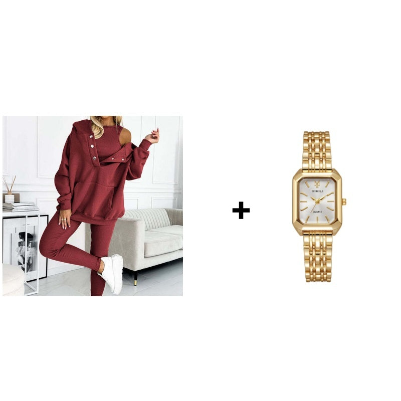 ⏳Time-limited Special £25.99⏰Hooded Casual and Comfortable Sweatshirt Suit