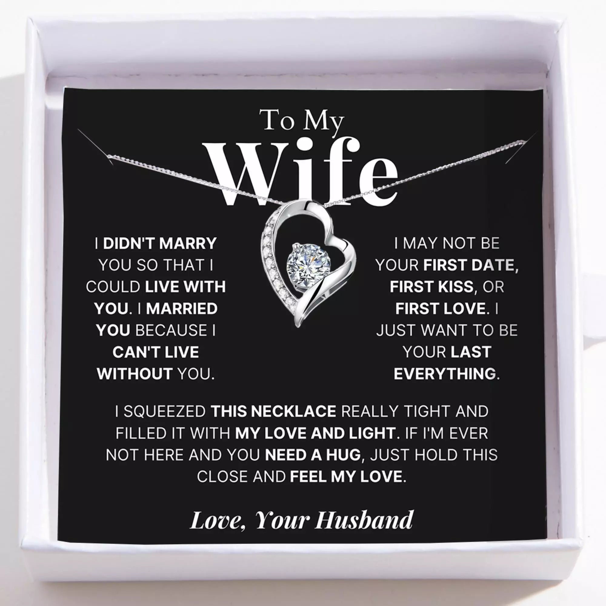 To My Love– Love Heart Necklace – Your Last Everything