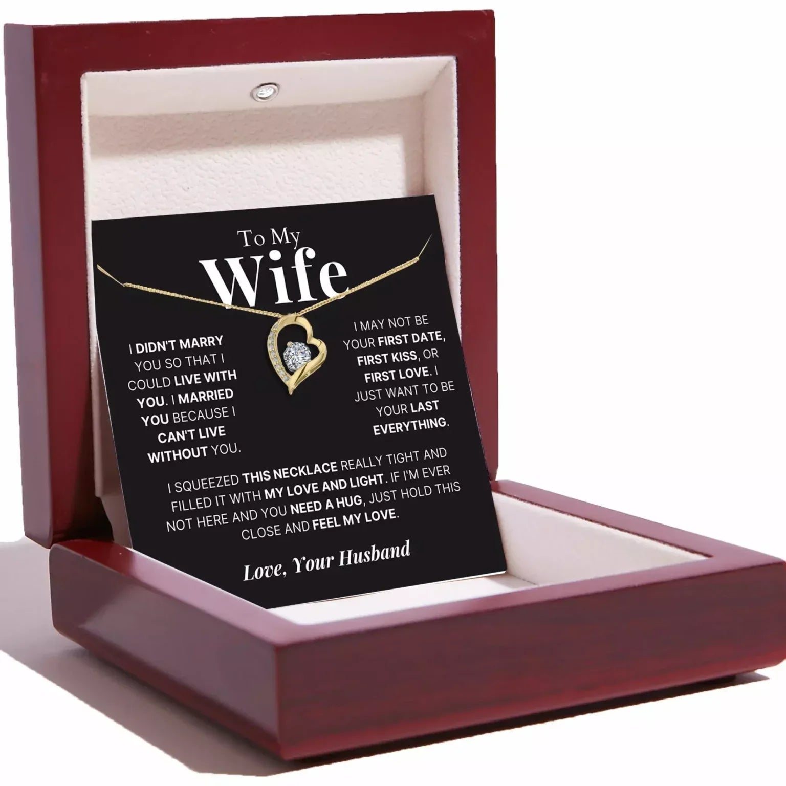 To My Love– Love Heart Necklace – Your Last Everything