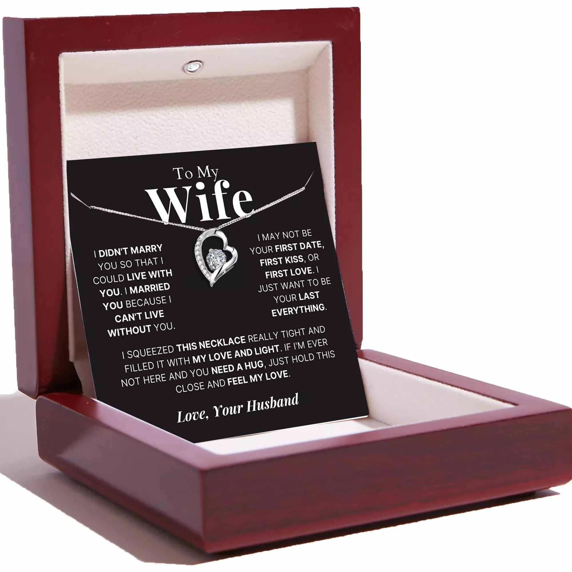 To My Love– Love Heart Necklace – Your Last Everything