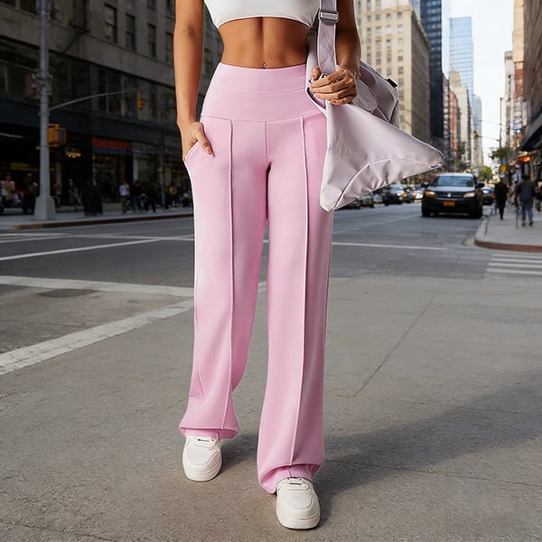 🎁2026 New Arrivals 50% OFF💥50K+ SOLD💕Women's Plain Loose Straight Leg Pants