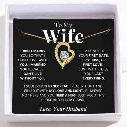 To My Love– Love Heart Necklace – Your Last Everything