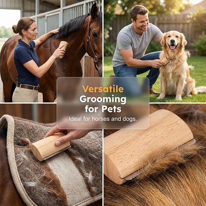 🥳2026 HOT SALE🥳💞50K+ SOLD!🐕🦴50% OFF! Gentle Deshedding Brush – No pulling, no pain. Ergonomic wooden handle. Removes undercoat & dander. Perfect for anxious or sensitive pets. A calm grooming session. 🌿💚