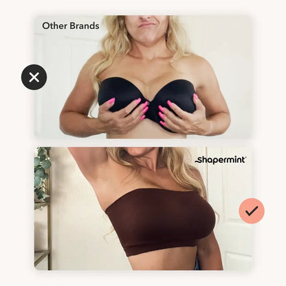 ⏳⏳LAST DAY SALE ONLY ￡10.99!!🔥Convertible Strapless Bandeau Bra with Wireless Comfort, Anti-Slip Grip & Removable Straps