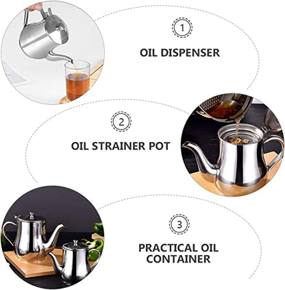 🔥Limited-time promotion 🔥Stainless Steel Oil Filter Pot