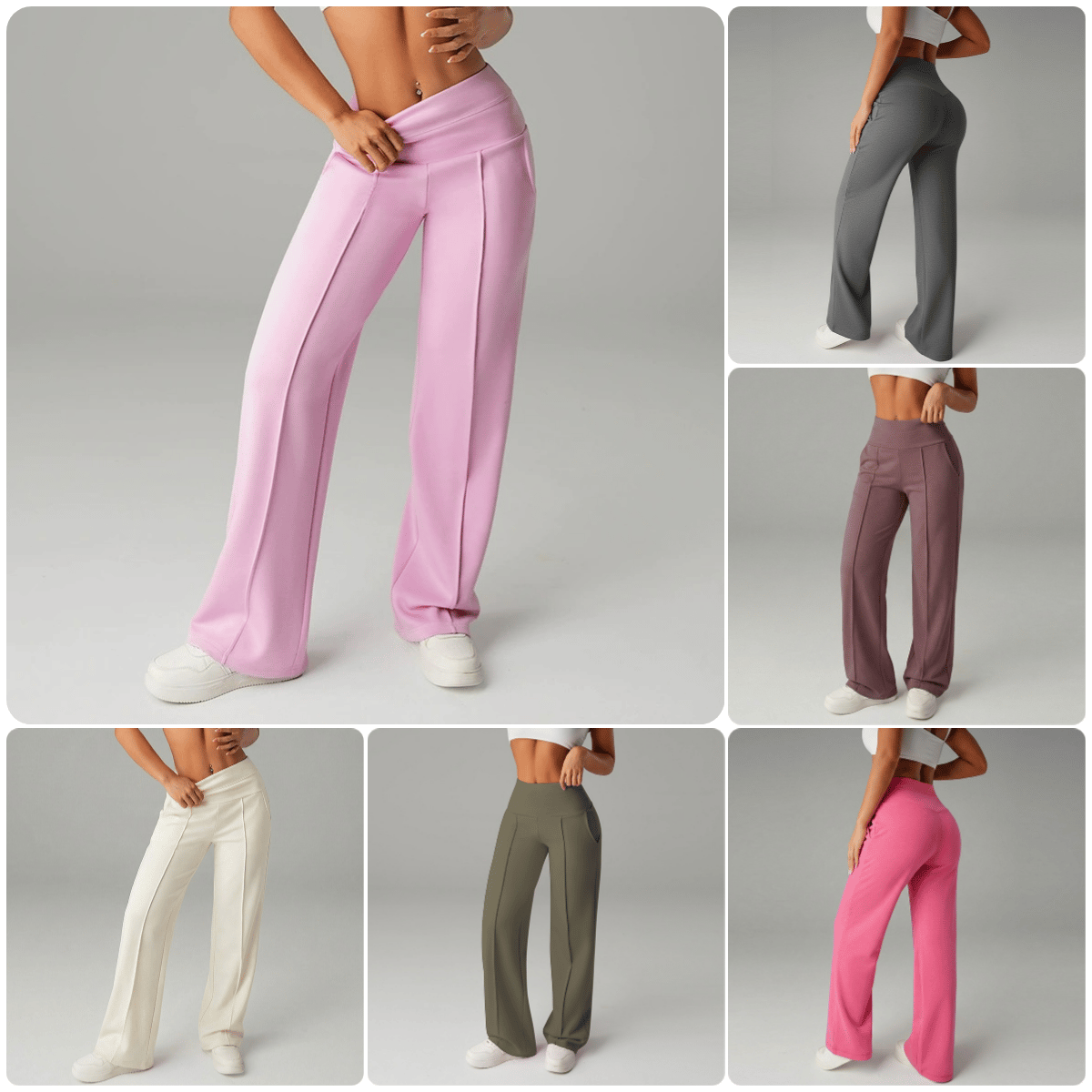 🎁2026 New Arrivals 50% OFF💥50K+ SOLD💕Women's Plain Loose Straight Leg Pants