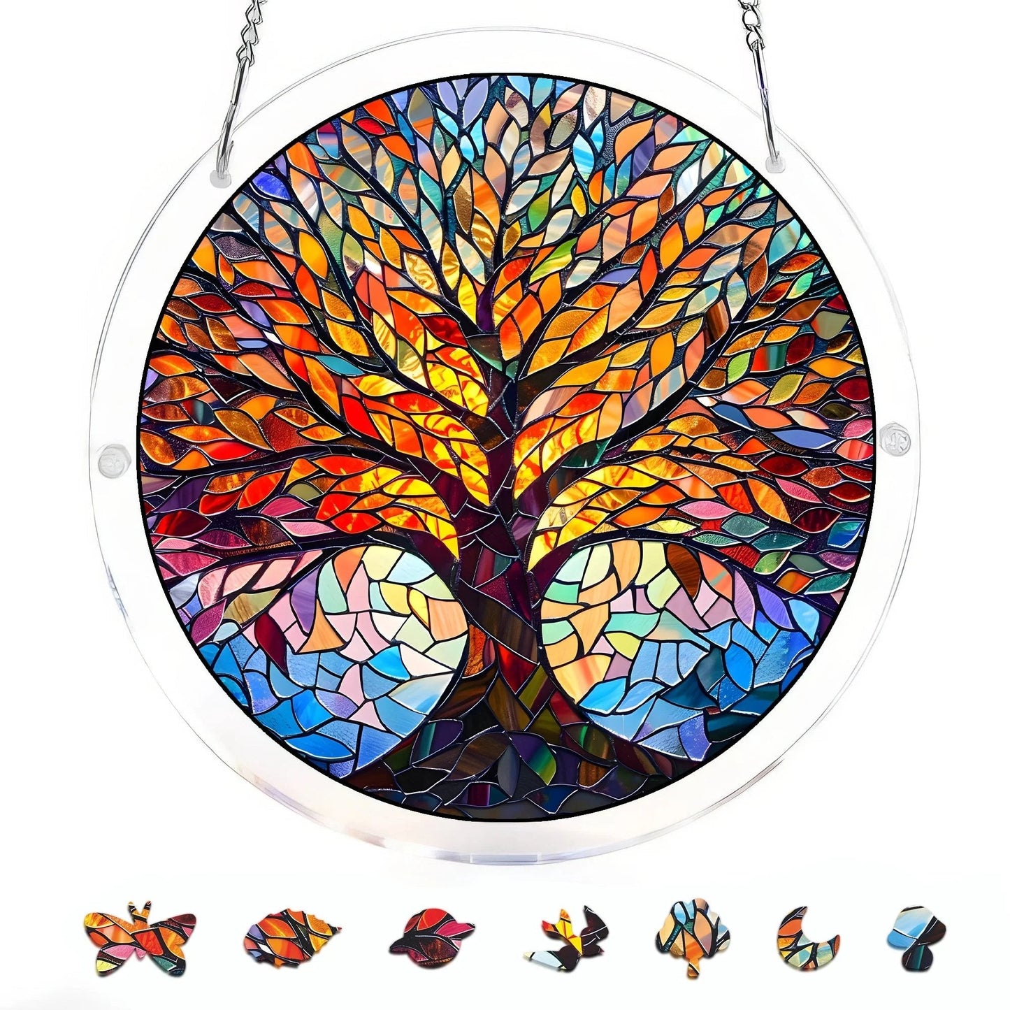 🔥LAST DAY 49% OFF ☀️ 🧩Acrylic 80 Pcs Puzzle✨Suncatcher Hanging Ornament