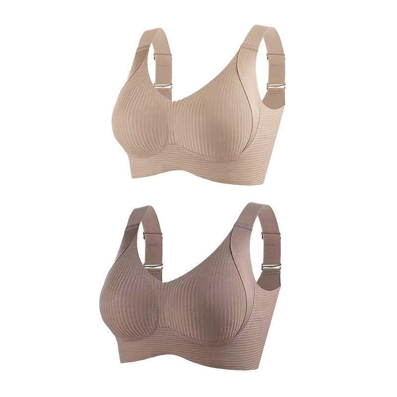 🎁2026 New Arrivals 50% OFF💥Women's Ribbed Push Up Adjustable Wireless Bra🌸