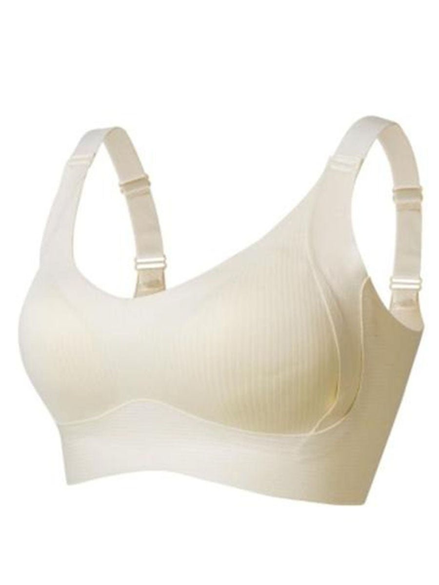 🎁2026 New Arrivals 50% OFF💥Women's Ribbed Push Up Adjustable Wireless Bra🌸