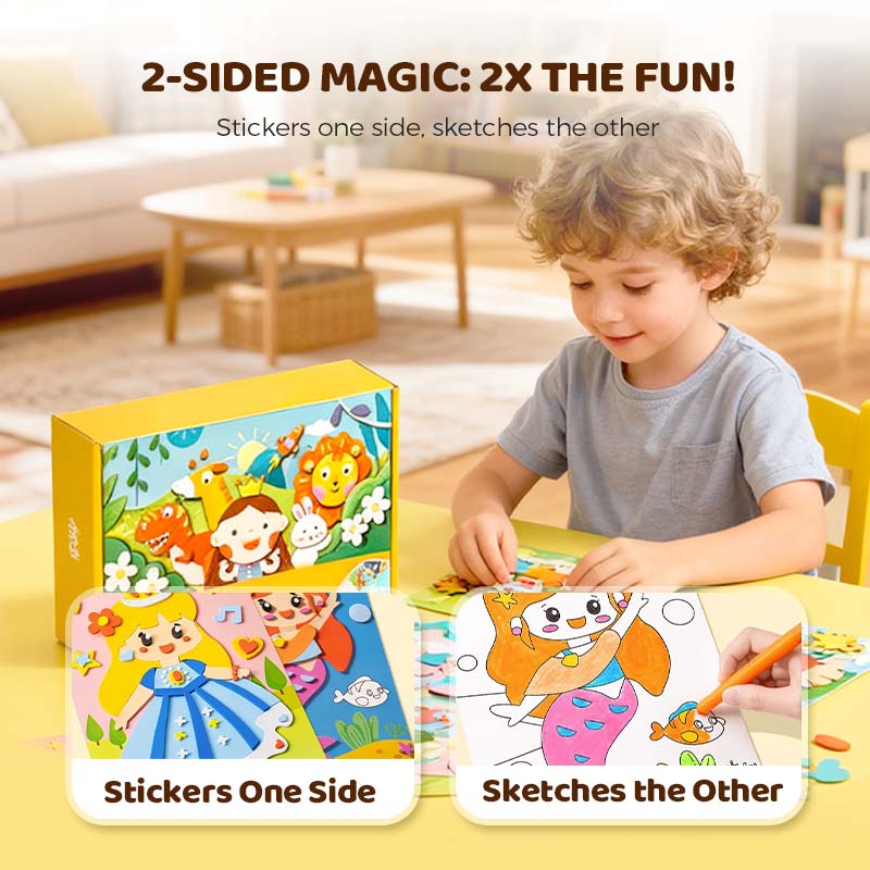 Children’s DIY 3D EVA Sticker Craft