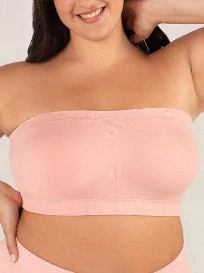 ⏳⏳LAST DAY SALE ONLY ￡10.99!!🔥Convertible Strapless Bandeau Bra with Wireless Comfort, Anti-Slip Grip & Removable Straps