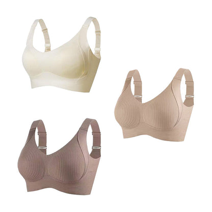 🎁2026 New Arrivals 50% OFF💥Women's Ribbed Push Up Adjustable Wireless Bra🌸