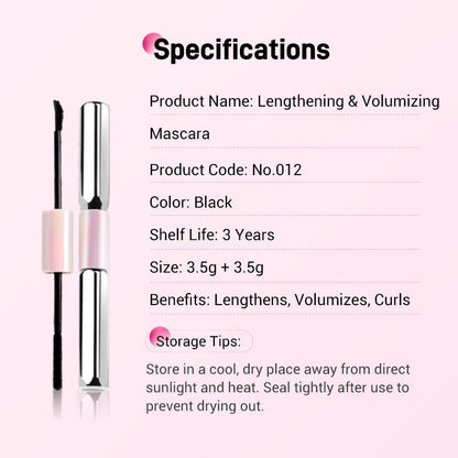 🥳2026 HOT SALE🥳💞50K+ SOLD! Double-Ended Waterproof Volumizing Mascara