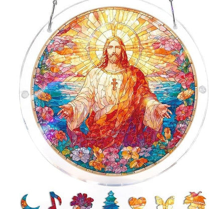 🔥LAST DAY 49% OFF ☀️ 🧩Acrylic 80 Pcs Puzzle✨Suncatcher Hanging Ornament