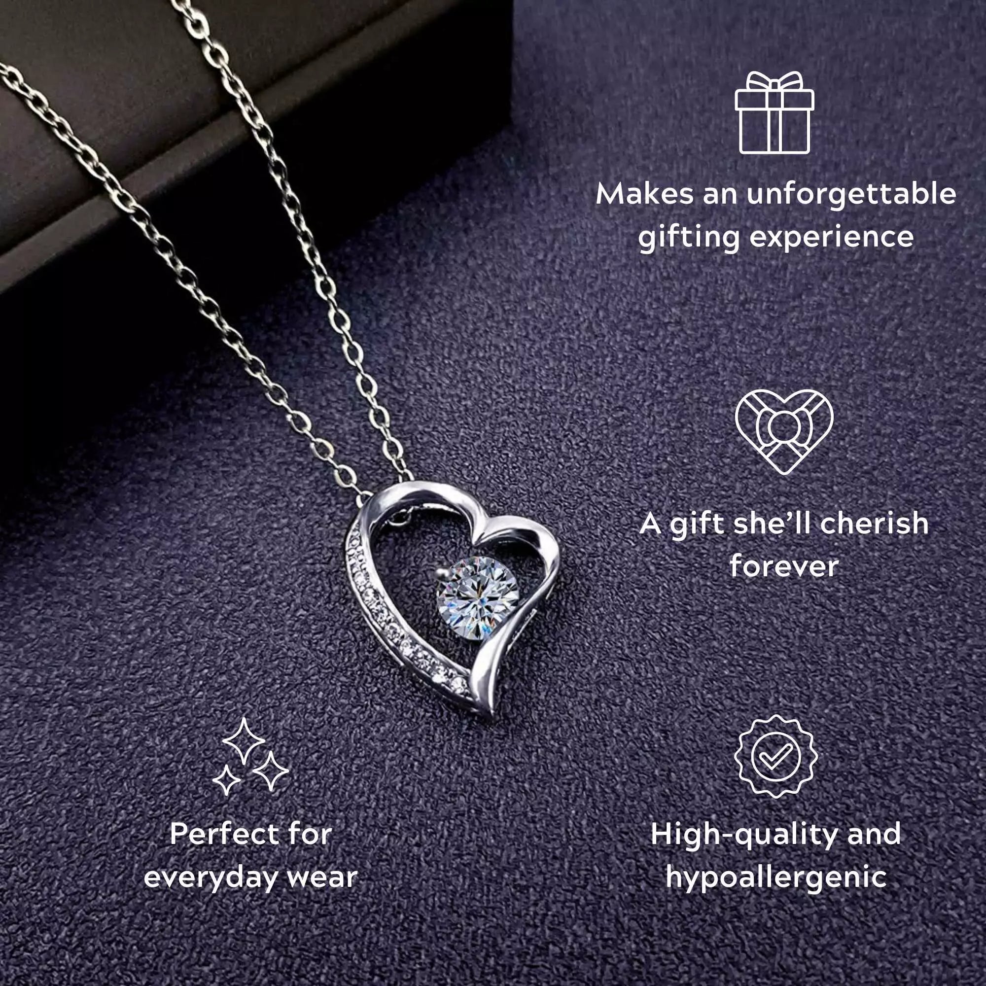 To My Love– Love Heart Necklace – Your Last Everything
