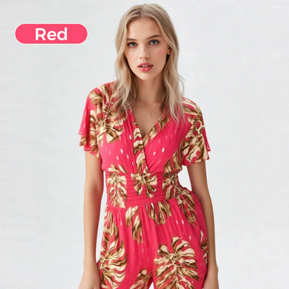 🌸Up to 40% off🔥Casual Floral Polka Dot Pocket Rompers