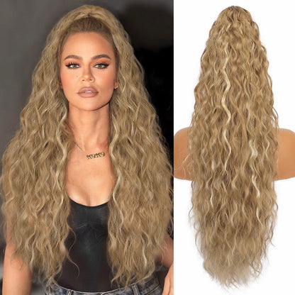🌸LAST DAY PROMOTION - 50%OFF🌸Curly Wavy Frizzy Hair Extension with Ponytail