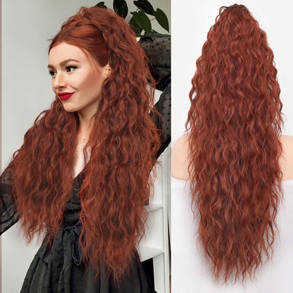 🌸LAST DAY PROMOTION - 50%OFF🌸Curly Wavy Frizzy Hair Extension with Ponytail