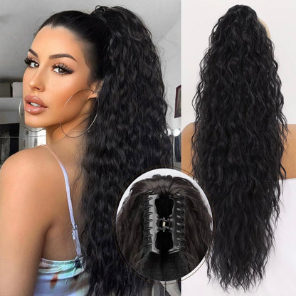 🌸LAST DAY PROMOTION - 50%OFF🌸Curly Wavy Frizzy Hair Extension with Ponytail