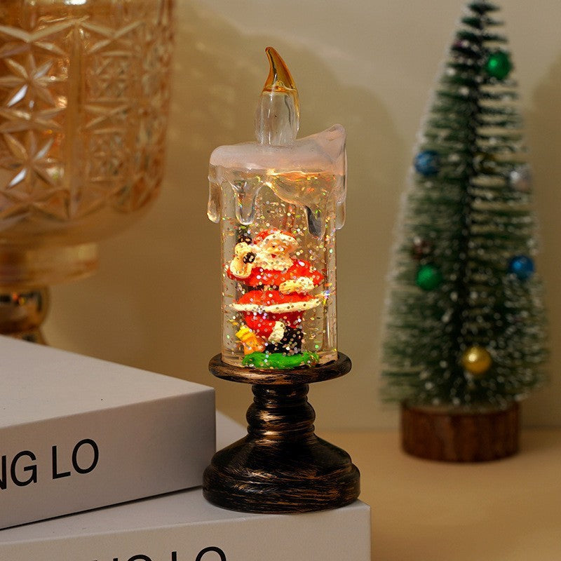 🎄Christmas Sales 60% OFF🎉Battery Operated Lighted Christmas Snow Globe Candle