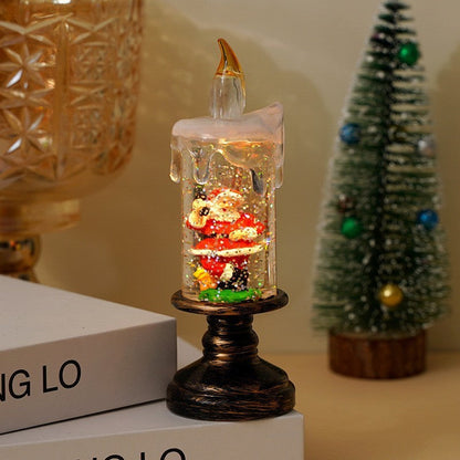 🎄Christmas Sales 60% OFF🎉Battery Operated Lighted Christmas Snow Globe Candle