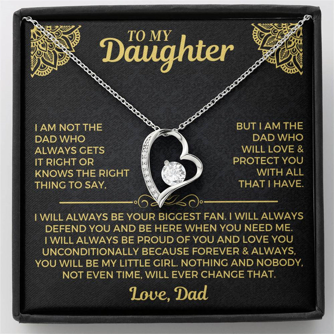 To My Love– Love Heart Necklace – Your Last Everything