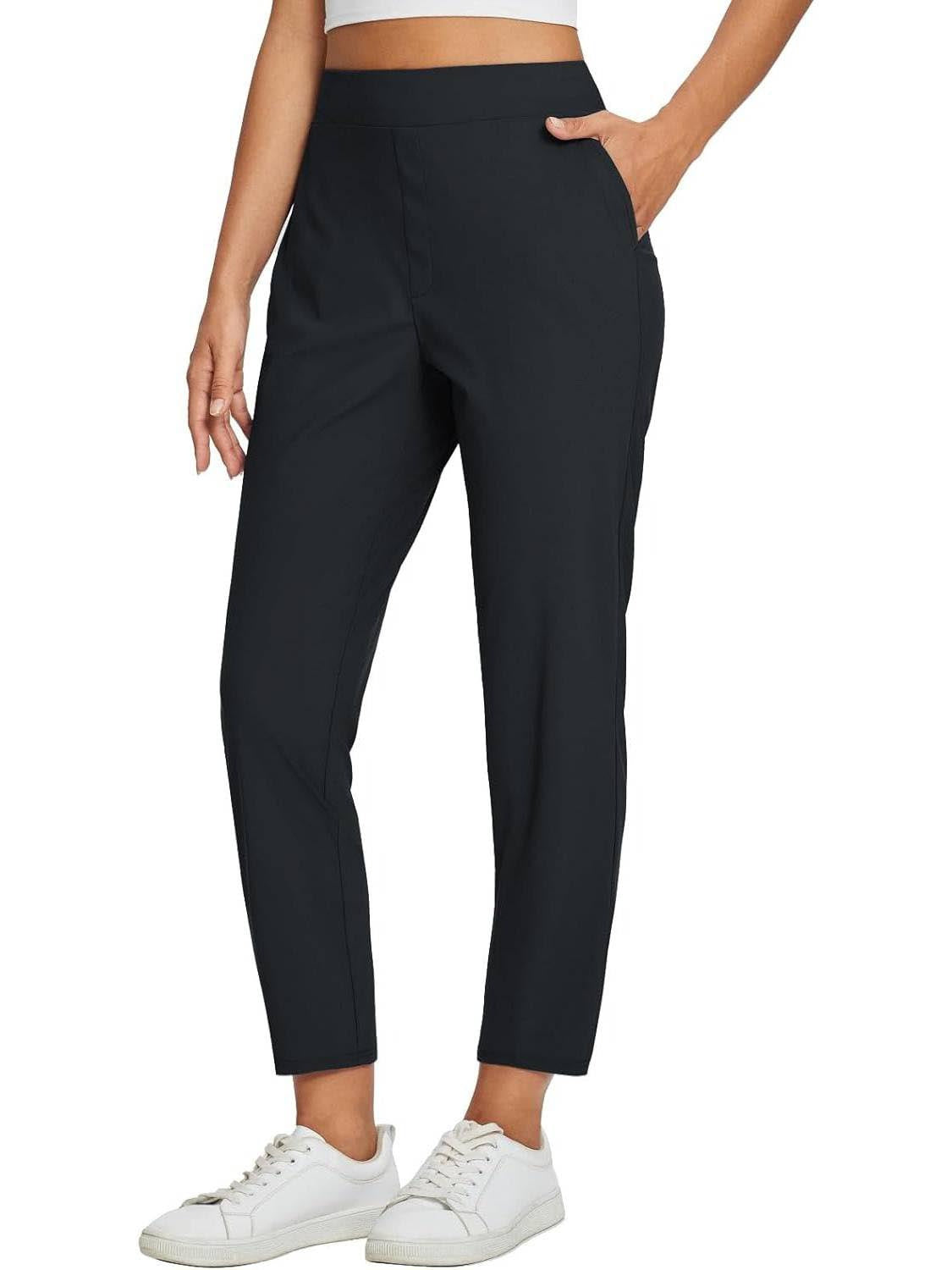 🔥⏳LIMITED OFFER 54%OFF🌞Women’s High-Waisted Zip-Pocket Trousers 👖 – 4-Way Stretch, Tummy Control, Breathable Quick-Dry, 6 Colours, S-3XL