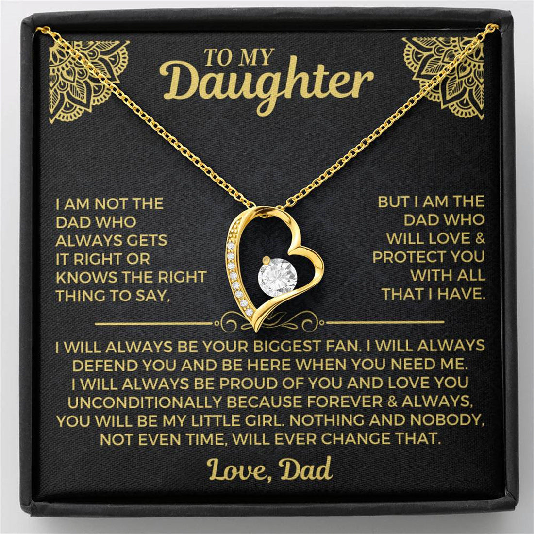 To My Love– Love Heart Necklace – Your Last Everything