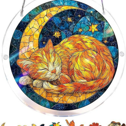 🔥LAST DAY 49% OFF ☀️ 🧩Acrylic 80 Pcs Puzzle✨Suncatcher Hanging Ornament