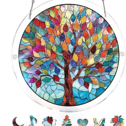 🔥LAST DAY 49% OFF ☀️ 🧩Acrylic 80 Pcs Puzzle✨Suncatcher Hanging Ornament