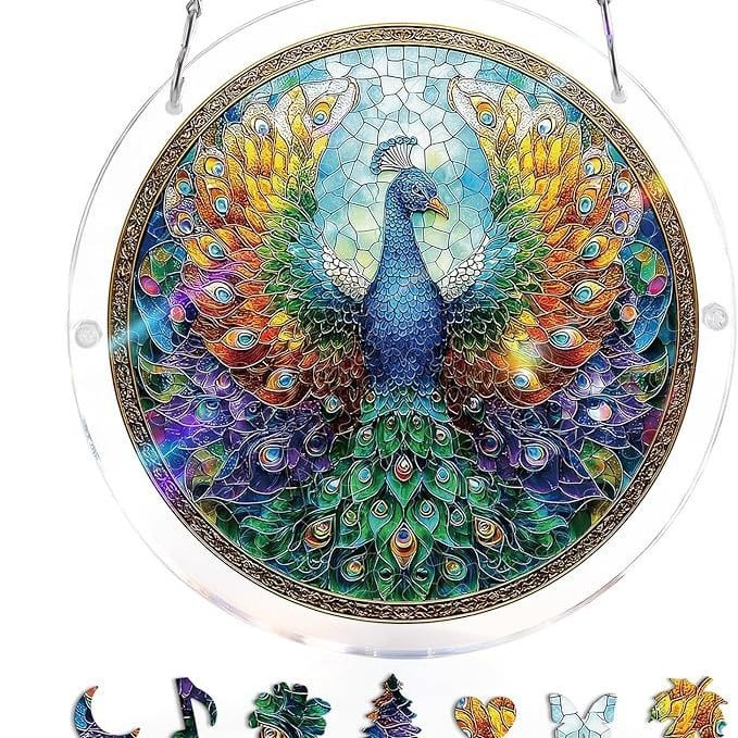 🔥LAST DAY 49% OFF ☀️ 🧩Acrylic 80 Pcs Puzzle✨Suncatcher Hanging Ornament