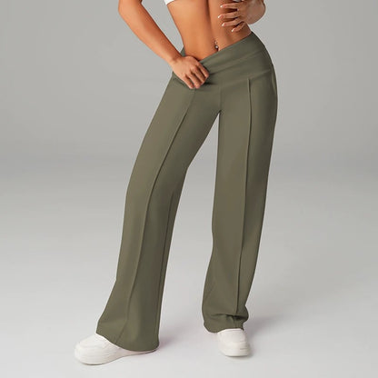🎁2026 New Arrivals 50% OFF💥50K+ SOLD💕Women's Plain Loose Straight Leg Pants