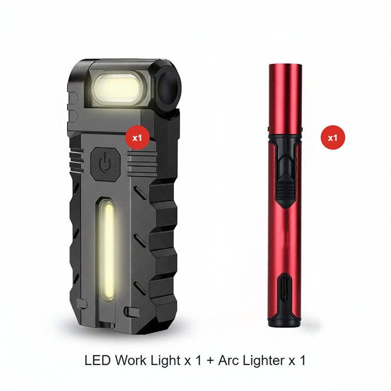 LED work light with 180° rotating head
