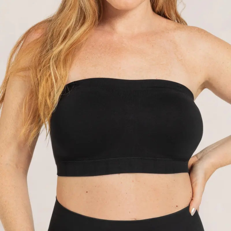 ⏳⏳LAST DAY SALE ONLY ￡10.99!!🔥Convertible Strapless Bandeau Bra with Wireless Comfort, Anti-Slip Grip & Removable Straps