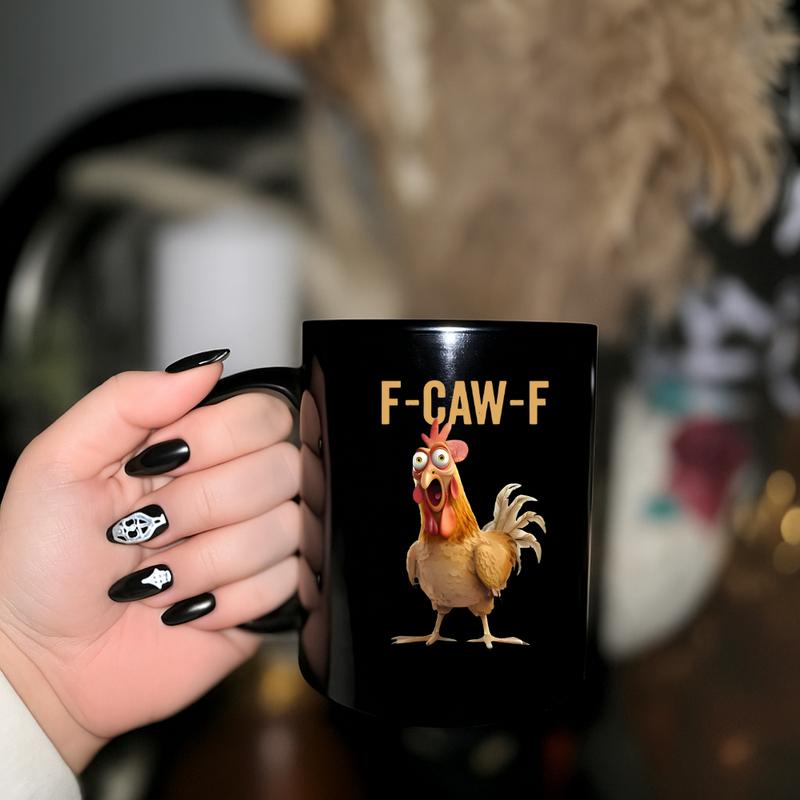 💥LAST DAY SALE 50% OFF!!🏆Flash Sale⚡ 50K+ SOLD! Almost Gone-🔥F-Caw-F Funny Chicken Mug
